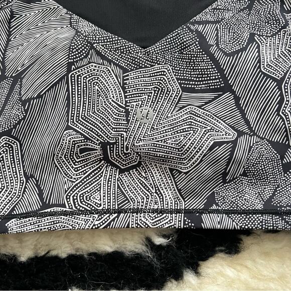 Lululemon Get It Om Longline Sports Bra in Mini Dottie Tribe - Picture 6 of 8